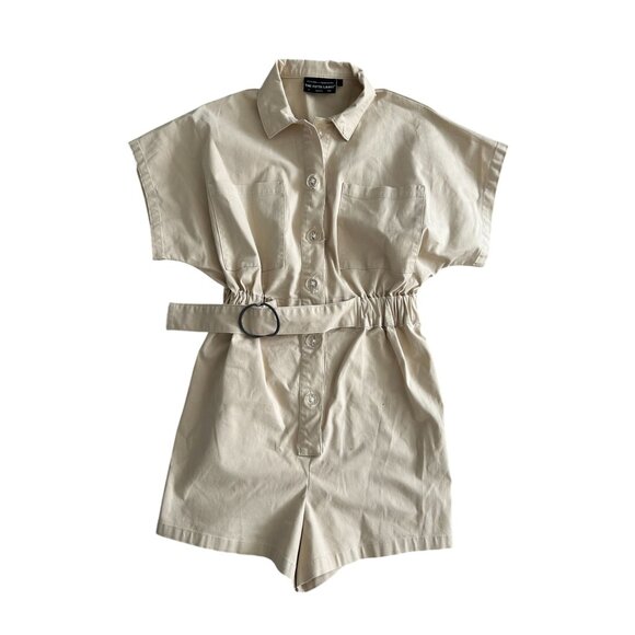 THE FIFTH LABEL Beige Khaki Belted Romper Size US 6 / UK 10 - Picture 7 of 11